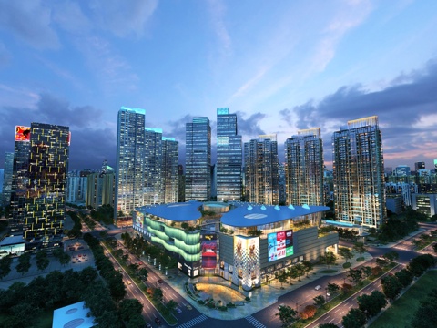  其它城市 万象城 商业综合体 商业街 夜景 街道 CBD3d模型 