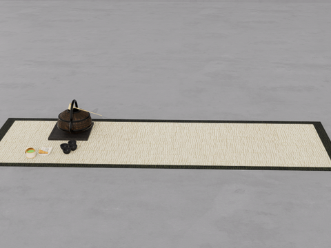 茶具组合su模型