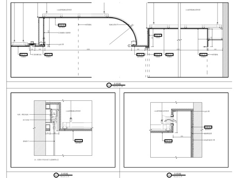 餐厅天花电动门大样图cad施工图