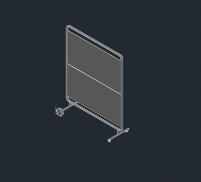 白板 画板 写字板 屏风cad施工图