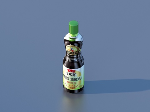  酱油 调味品 调料瓶3d模型 
