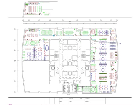 办公楼平面图 写字楼平面图cad施工图