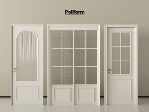 法式单开门  卧室门  平开门  对开门 玻璃门 厨卫门su模型