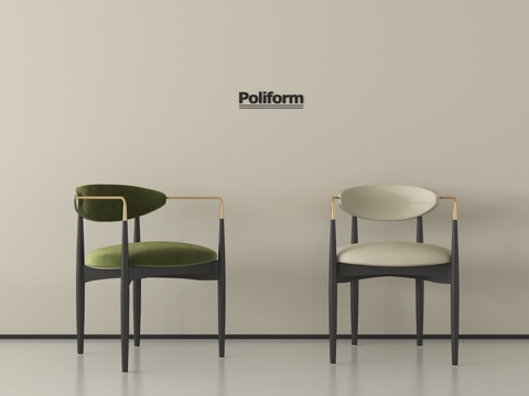 法式轻奢餐椅 单椅 布艺椅子 休闲椅子su模型