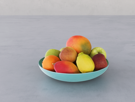 水果果盘su模型