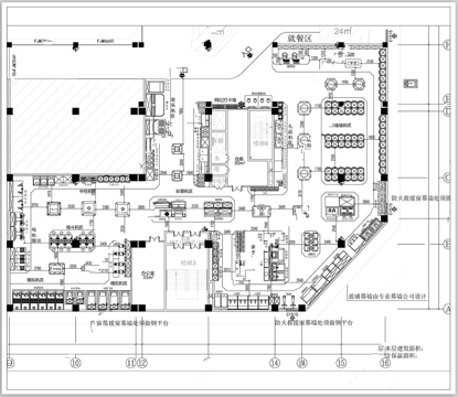 电玩城CAD平面cad施工图