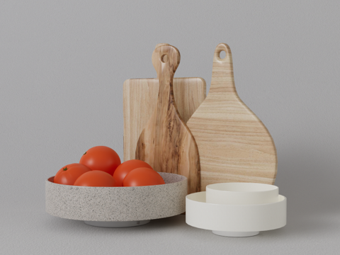 厨房摆件su模型