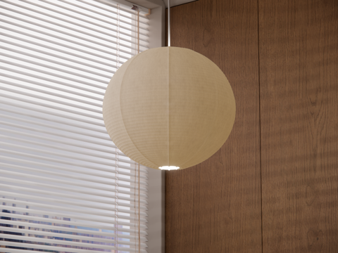 侘寂风吊灯 球形吊灯su模型