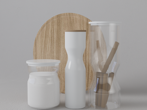 厨具摆件su模型