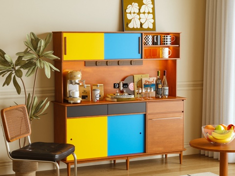 餐边柜 茶水柜 储物柜3d模型