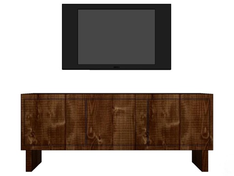 电视柜 实木电视柜 新中式电视柜 中式电视柜 全屋定制su模型