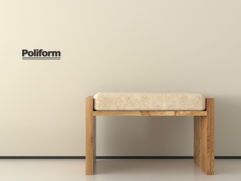 中古风凳子  换鞋凳 化妆凳 矮凳 沙发凳su模型