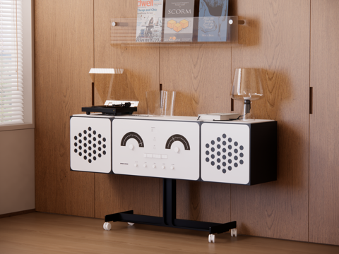 现代音响设备su模型