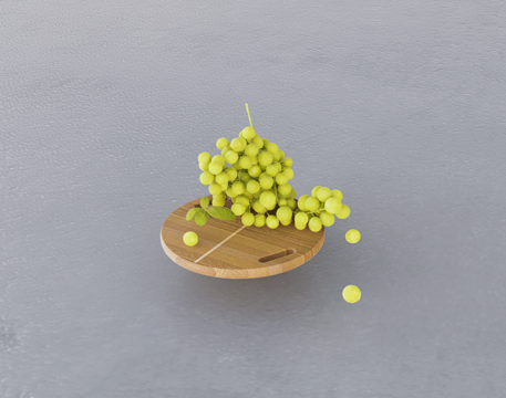 水果葡萄su模型