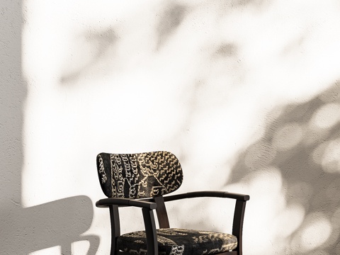 现代布艺扶手椅su模型