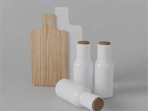 厨房摆件su模型