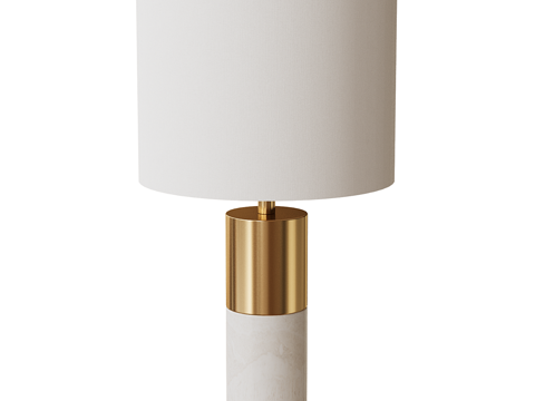  现代简约台灯 台灯 简约台灯 轻奢台灯 书房台灯 灯3d模型 