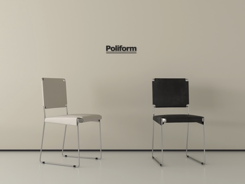 现代椅子 餐椅 休闲椅 单椅 皮椅su模型