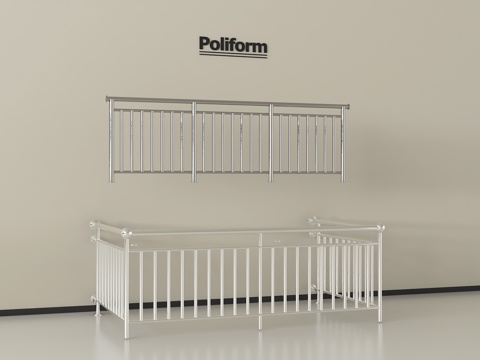 现代不锈钢栏杆 围栏 扶手 阳台栏杆su模型