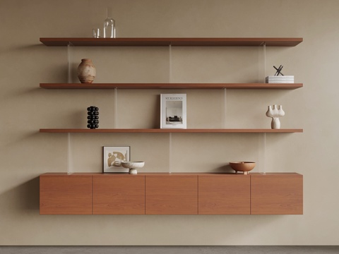 中古风书柜su模型