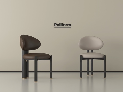 现代餐椅 单椅 休闲椅su模型