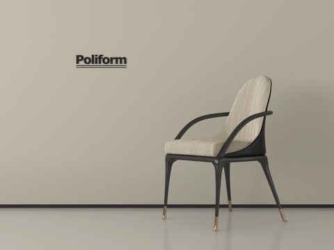 法式轻奢餐椅 单椅 布艺椅子 休闲椅子su模型