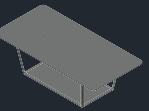 会议桌 长桌子 大桌子 餐桌 茶几cad施工图