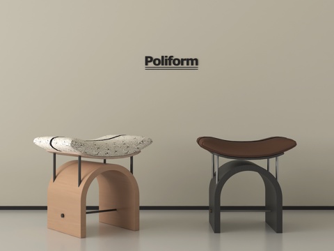 中古风凳子  换鞋凳 矮凳 沙发凳su模型