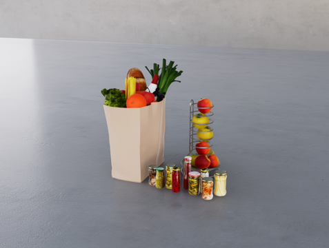 水果蔬菜su模型