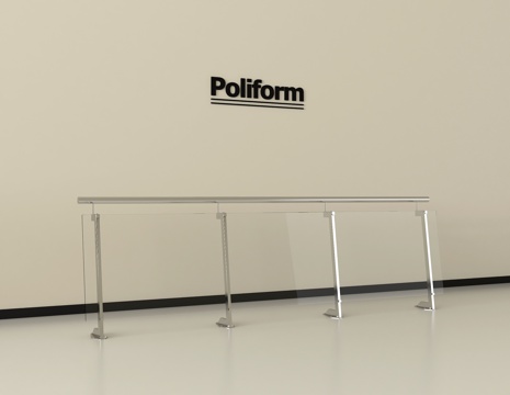 现代玻璃栏杆 护栏 围栏 扶手 阳台护栏su模型