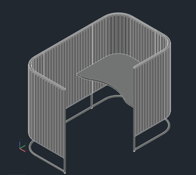 屏风 独立办公屏风cad施工图