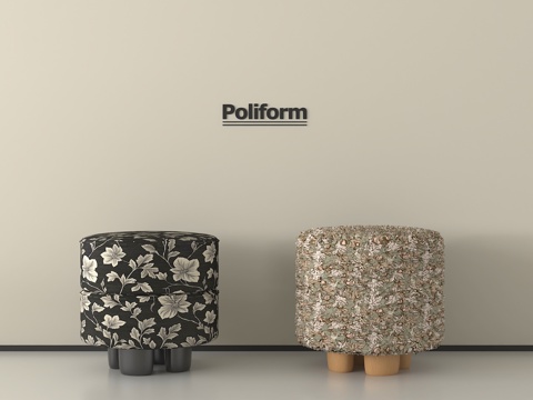 中古风凳子  换鞋凳 化妆凳 矮凳su模型