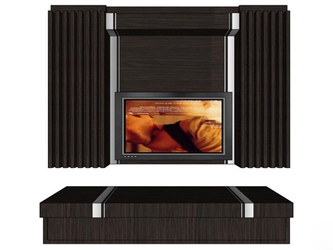 电视柜 实木电视柜 新中式电视柜 中式电视柜 全屋定制su模型