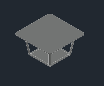 茶几 桌子cad施工图