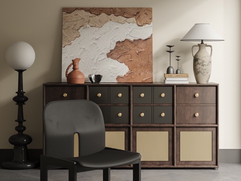 中古边柜 玄关柜su模型