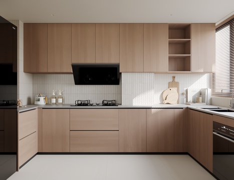 现代家居厨房su模型