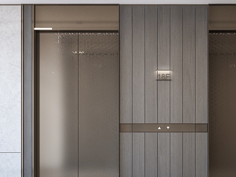 办公楼公区电梯厅、电梯厅墙身节点、电梯门造型详图、电梯厅收口cad施工图