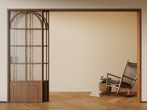 法式中古风推拉门su模型