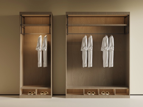 酒店衣柜su模型