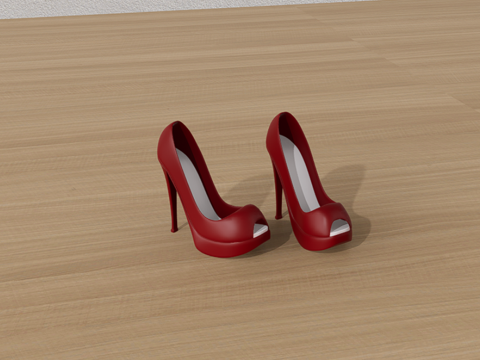 高跟鞋su模型