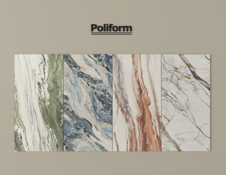 现代轻奢石材 大理石纹护墙板 岩板su模型