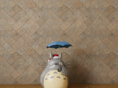 卡通摆件龙猫su模型