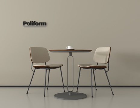 现代休闲桌椅 接待桌椅 洽谈桌椅 咖啡桌椅su模型