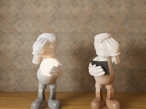 玩偶摆件su模型