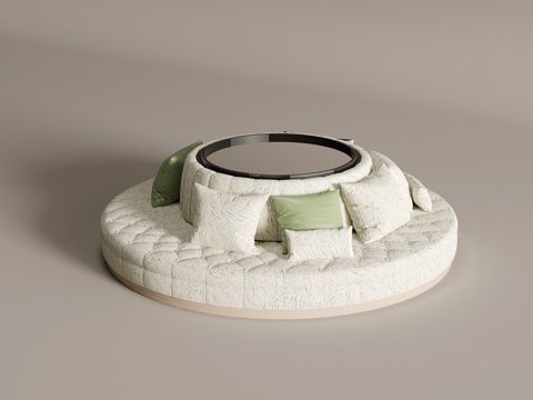 现代休闲沙发 环形沙发su模型