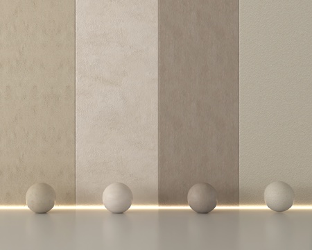 现代涂料 微水泥墙面 艺术漆真石漆 墙面水泥肌理漆su模型