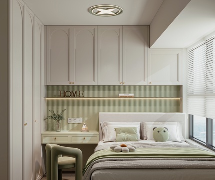 现代儿童房su模型