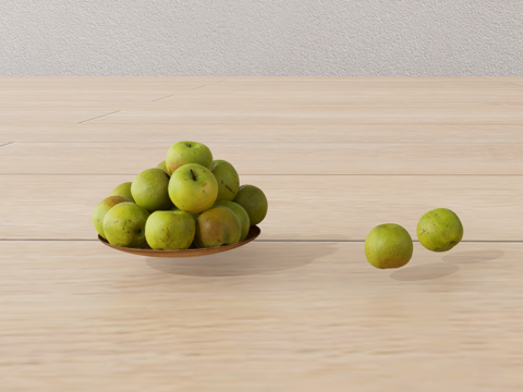 水果摆件su模型