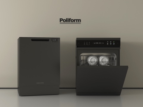 现代洗碗机 智能洗碗机su模型