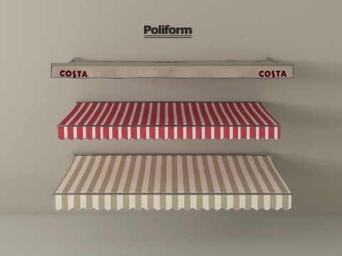 现代遮阳棚 户外遮阳棚 收缩su模型